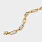 Mélange Diamond Paper Clip Bracelet - 18K Yellow