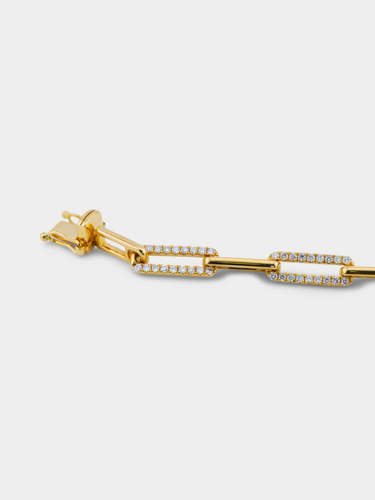 Éclat Paperclip Bracelet - 18k Yellow