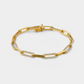 Éclat Paperclip Bracelet - 18k Yellow