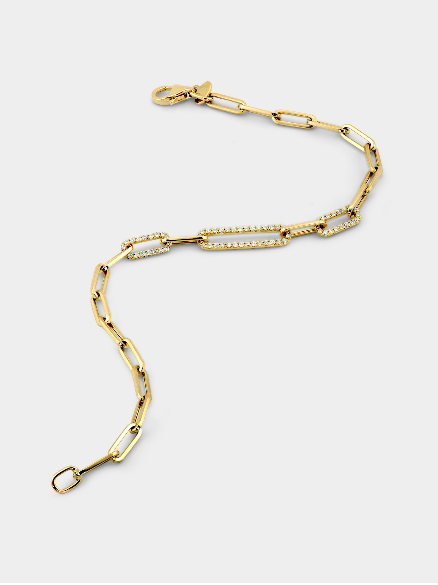 Everyday Paper Clip Bracelet - 18k Yellow