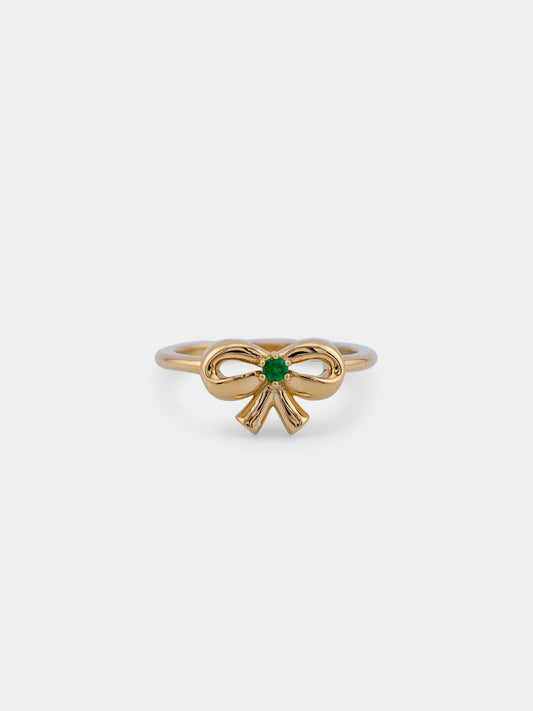 Yitara Emerald Bow Ring